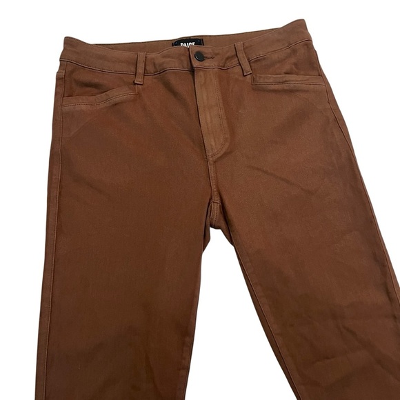 Paige Hoxton Ankle Brown Pants Women’s 31 Rayon Blend Stretch - Picture 2 of 6